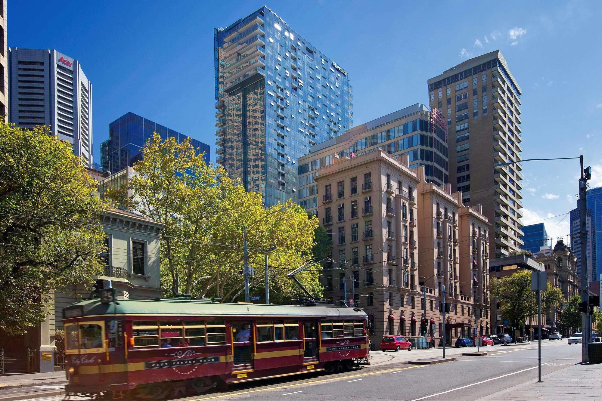 Sheraton Melbourne Hotel Exterior foto The proposed tram interchange at the corner of Collins and King Streets.